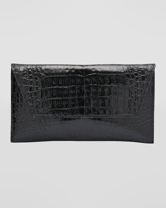 Maria Oliver Belen Crocodile Clutch Bag