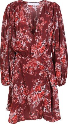 Azula Allover Floral Print V-Neck Dress