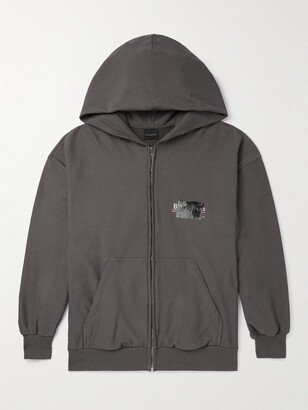 Gaffer Logo-Embroidered Cotton-Jersey Zip-Up Hoodie