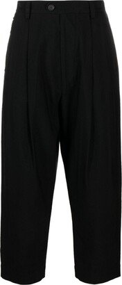 Pleated Tapered Trousers-AJ