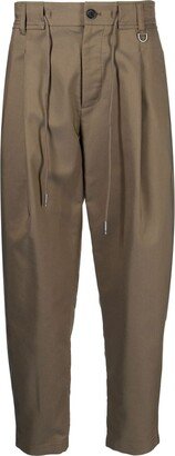 Drawstring Tapered Trousers-AQ