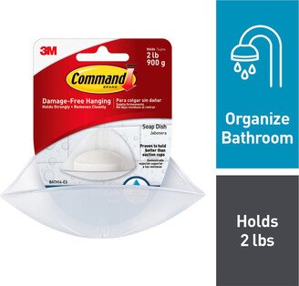 Command Water-Resistant Soap Dish Translucent