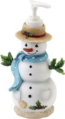 Coastal Snowman Resin Soap/Lotion Pump