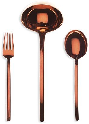 Due 3-Piece Fork, Spoon & Ladle Serving Set