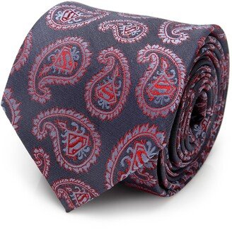 Superman Paisley Silk Tie