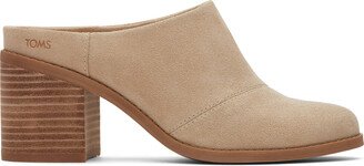 Natural Suede Evelyn Mule Boots