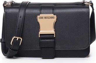 Logo-Engraved Crossbody Bag-AA