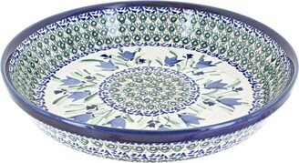 Blue Rose Pottery Blue Rose Polish Pottery Blue Tulip Pie Plate