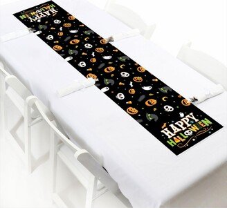 Big Dot Of Happiness Jack-o'-Lantern Halloween - Petite Kids Paper Party Table Runner - 12