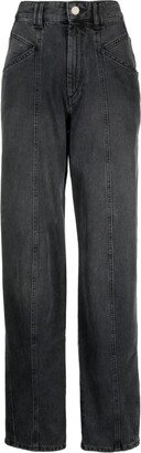 High-Rise Wide-Leg Jeans-AQ