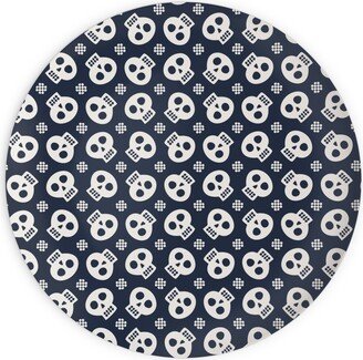 Plates: Halloween Skulls Plates, 10X10, Black