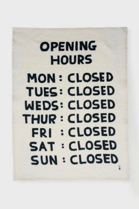 Opening Hours Tea Towel x David Shrigley