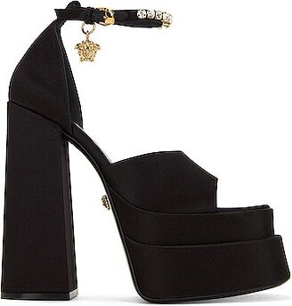 Medusa Platform Sandals in Black