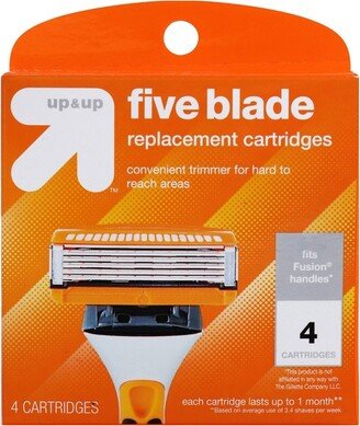 Men's Five Blade FITS Cartridges 4ct - up & up™