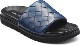 Men's Leather Slide Sandal