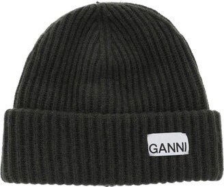 Beanie Hat With Logo Patch