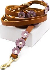 Gianni Cooling Fleur Leather Pet Leash