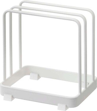 Yamazaki Plate Cutting Board Stand White