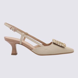 Nude Leather Stefi Slingbacks