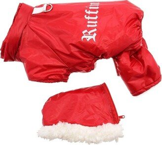 Doggie Design Ruffin It Dog Snowsuit Harness - Red(Small)