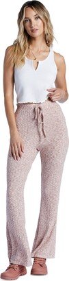 Juniors' So Easy Flare Ribbed High-Rise Pants