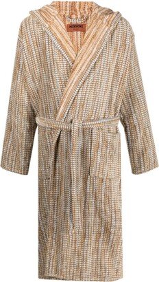 All-Over Pattern Print Robe