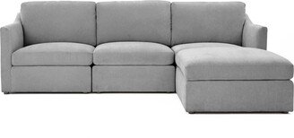 Aiden Modular Small Upholstered Chaise Sectional - 91 x 71.5