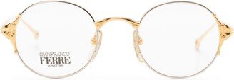 Gianfranco Ferré Home Round-Frame Clear-Lenses Glasses