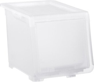 Astage Stack Bin w/ Retractable Door Translucent