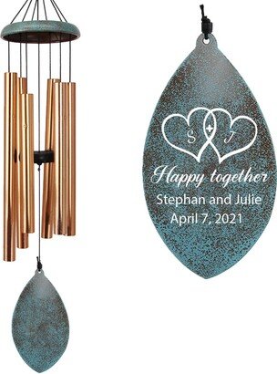 Personalized Wind Chime, Anniversary, 25Th /50Th Anniversary Gift, Wedding Gifts, Anniversary Gift For Couples Parents