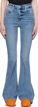 Blue 'Le Super High Flare' Jeans