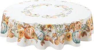 Harvest Sun 70 Round Tablecloth