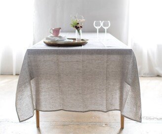 Bohemian Linen Tablecloth- Natural - Table Cloth Square & Rectangle Shape Free Shipping To Usa