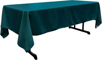 Rectangular Polyester Poplin Tablecloth Dk Teal