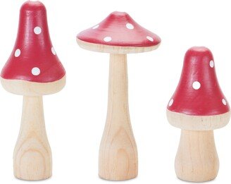 Wood Mushroom Décor