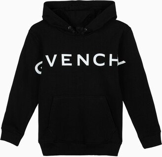 Black hoodie with logo