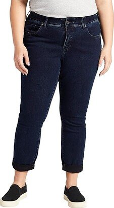 Carter Mid-Rise Girlfriend Jeans (Midnight) Women's Jeans