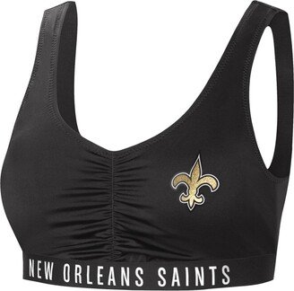 Women's G-iii 4Her by Carl Banks Black New Orleans Saints All-Star Bikini Top