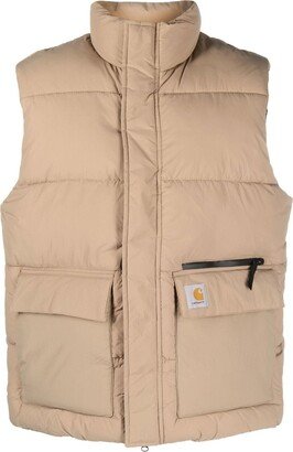 Logo-Patch Padded Gilet-AE