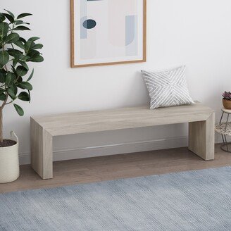 Pannell Farmhouse Acacia Wood Dining Bench