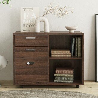 Drawer Wood File Cabinet