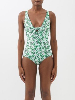 X Talia Collins Floral-print Swimsuit