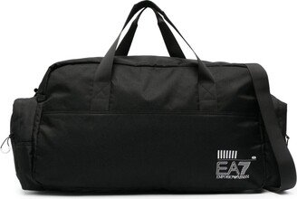 Logo-Print Luggage Bag-AA