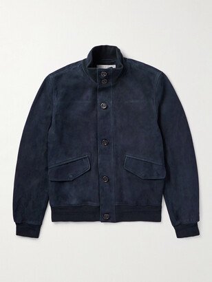 Leroy Suede Bomber Jacket