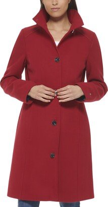 Women's Button Elevated Wool Coat