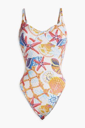 The Taylor metallic printed swimsuit