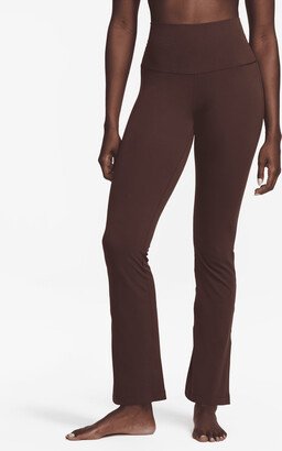 Women's Yoga Dri-FIT Luxe Flared Pants in Brown