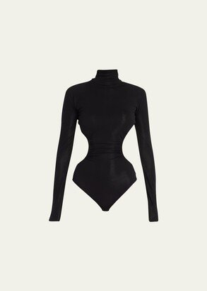 Alida Cutout Turtleneck Bodysuit