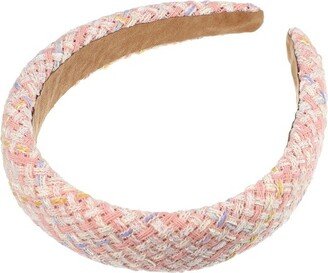 Unique Bargains Women's Retro Style Fabric Headband Light Pink 1 Pc