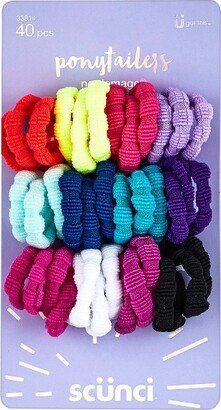 Ponytailer Hair Ties - 40pk